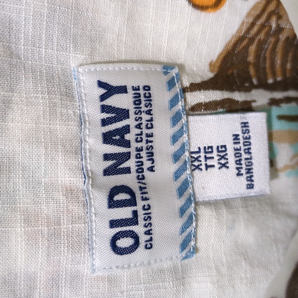 Old Navy classic fit Hawaiian shirt size 2xl (InvM039) - Picture 6 of 7